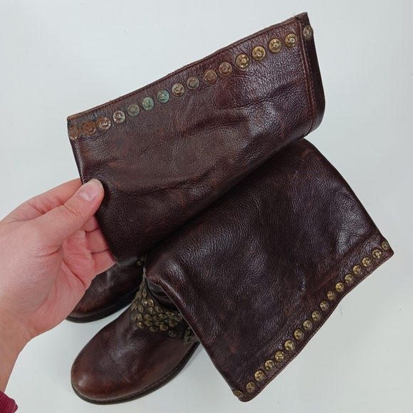 Frye Jenna Studded Leather Boots - Picture 8 of 9